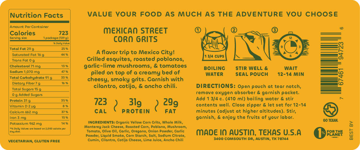 Mexican Street Corn Grits